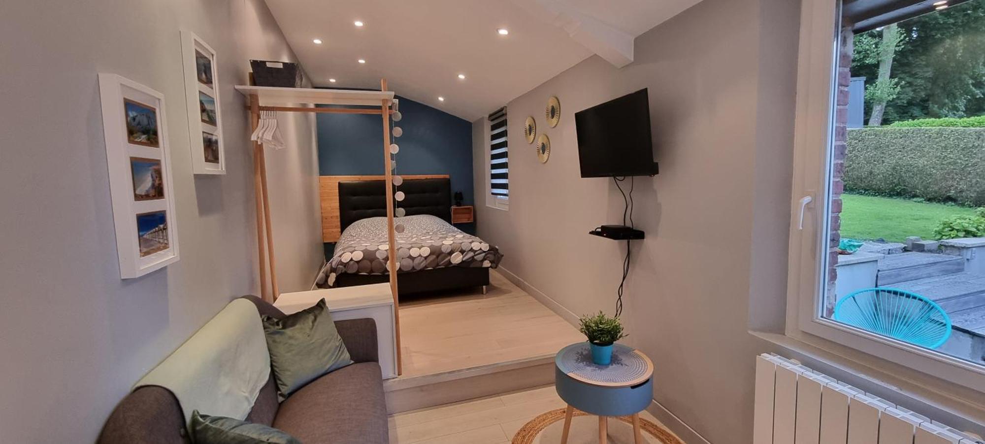 Studio Independant Avec Terrasse Vue Jardin Beauchamps  Quarto foto
